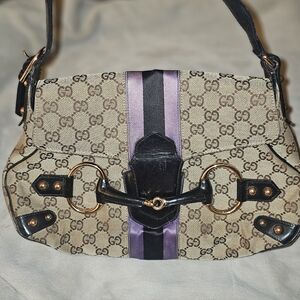 Gucci Beige and Black Shoulder Bag